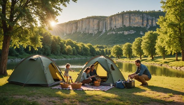 Séjour en famille en camping dans le lot