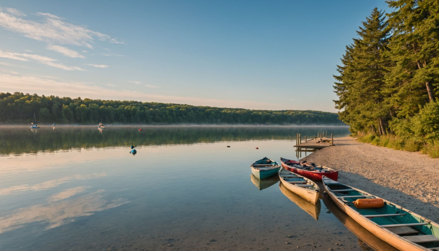 Lac de pareloup guide : loisirs et panorama naturel